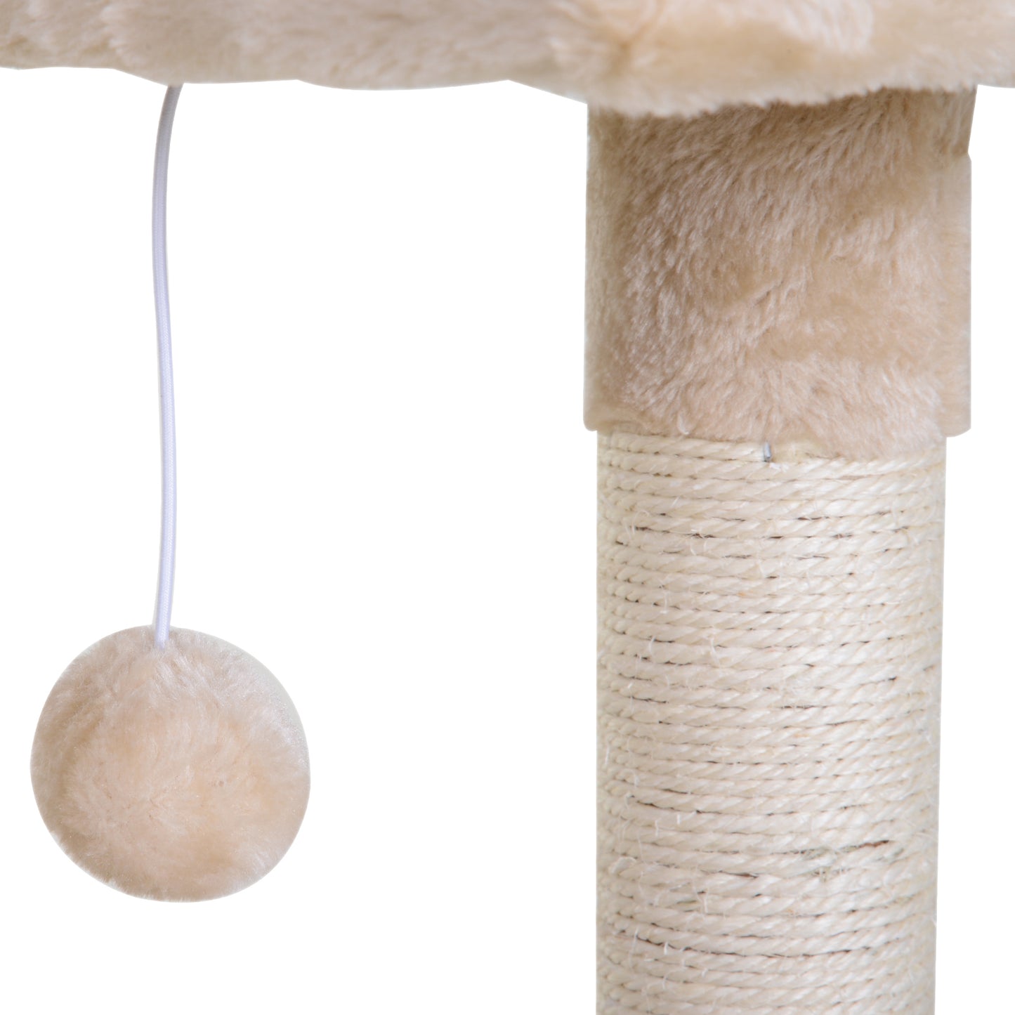 2 Tier Cat Tree With Hammock Bed Natural Sisal Scratching
