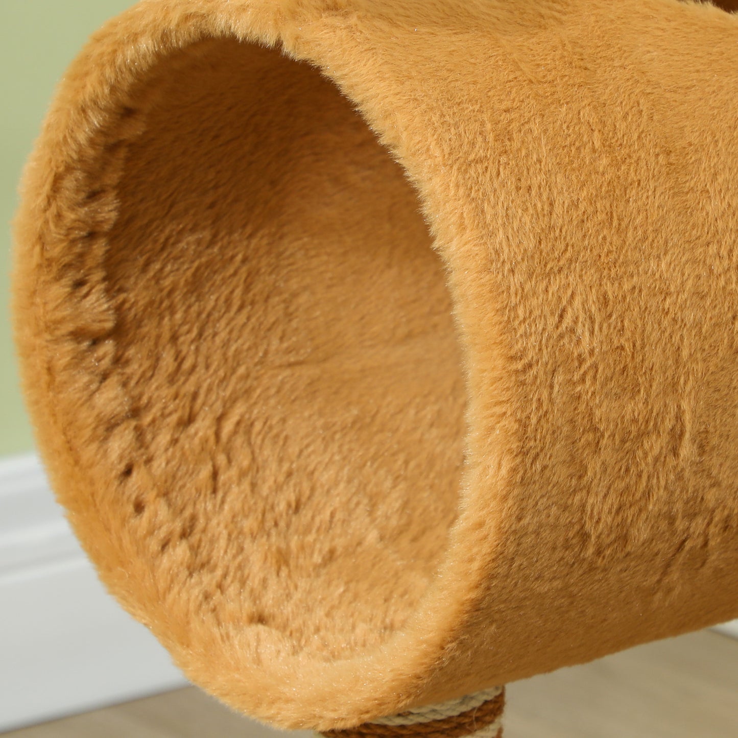 Deer Themed Cat Tree With Scratching Posts Toy Ball Tunnel Aosom UK