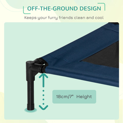 Elevated Pet Bed Medium Size Portable Raised Cot For Dogs Aosom UK