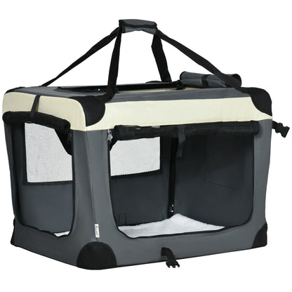 70Cm Pet Carrier Foldable Dog Bag Portable Cat Travel Aosom UK Default Title