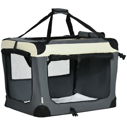 70Cm Pet Carrier Foldable Dog Bag Portable Cat Travel Aosom UK Default Title