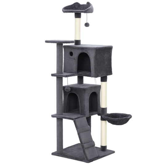 Large Cat Tree Tower With Sisal Scratching Posts Condos
