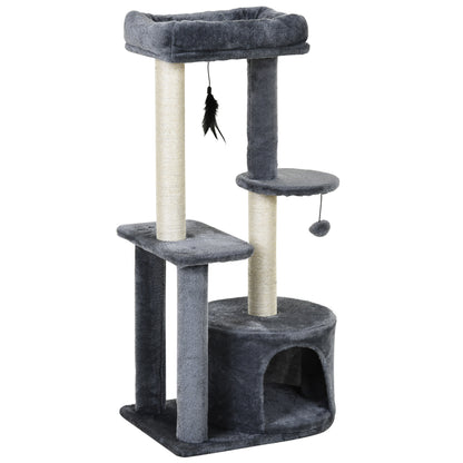 Cat Tree Tower Multi Activity Centre With Perch House Aosom UK Default Title