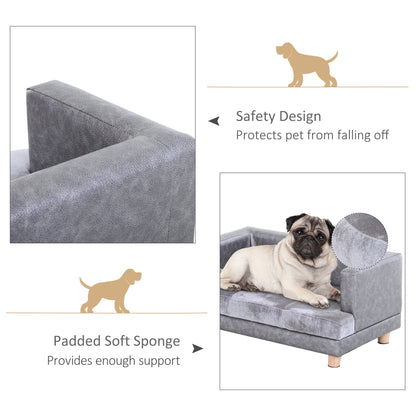 Dog Sofa Bed For Small Sized Dogs Elevated Pet Chair Aosom UK
