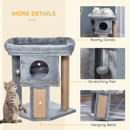 Cat Tree Tower For Indoor Cats Climbing Activity Center Aosom UK