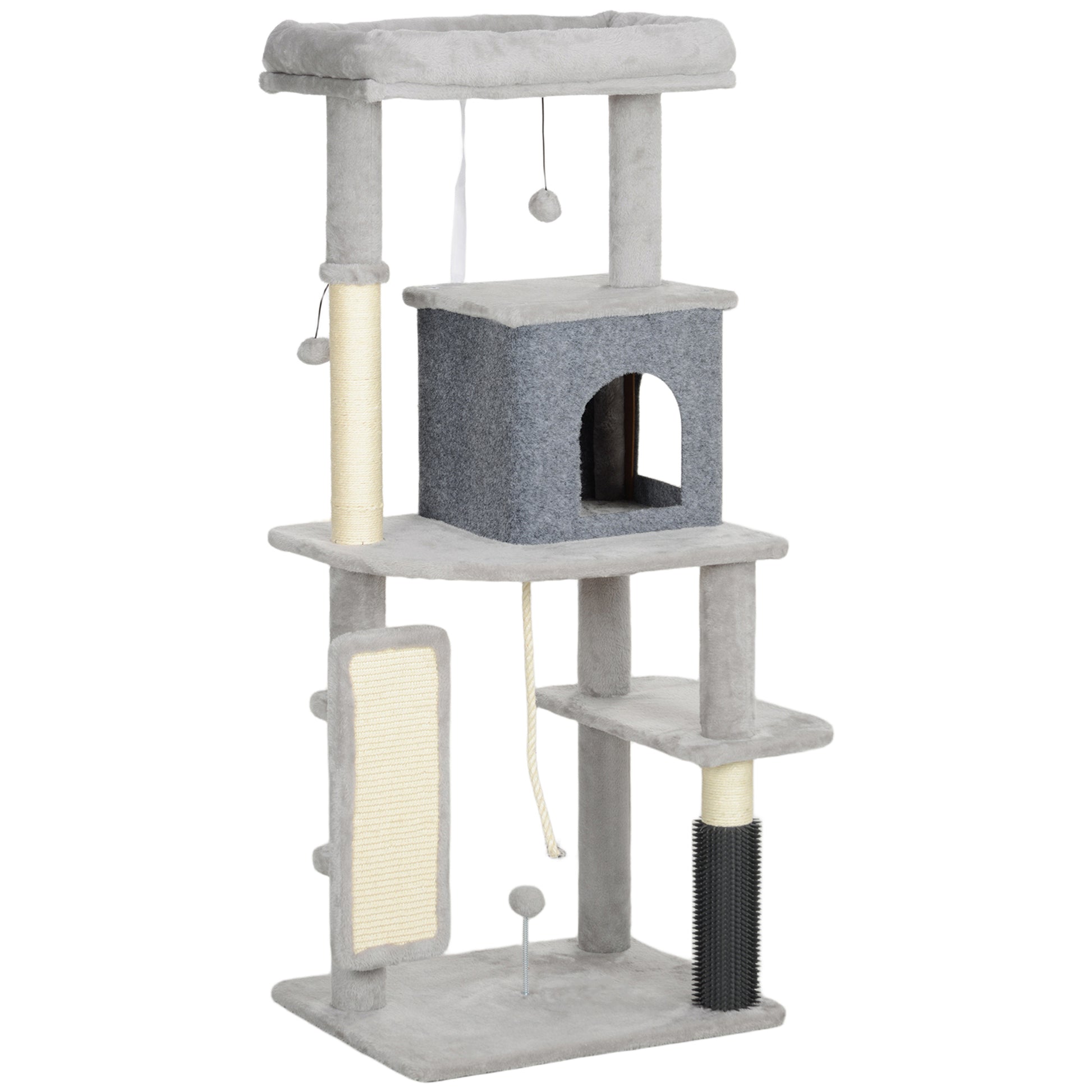 Cat Tree W Scratching Posts Pad Bed House Jumping Platform Aosom UK Default Title