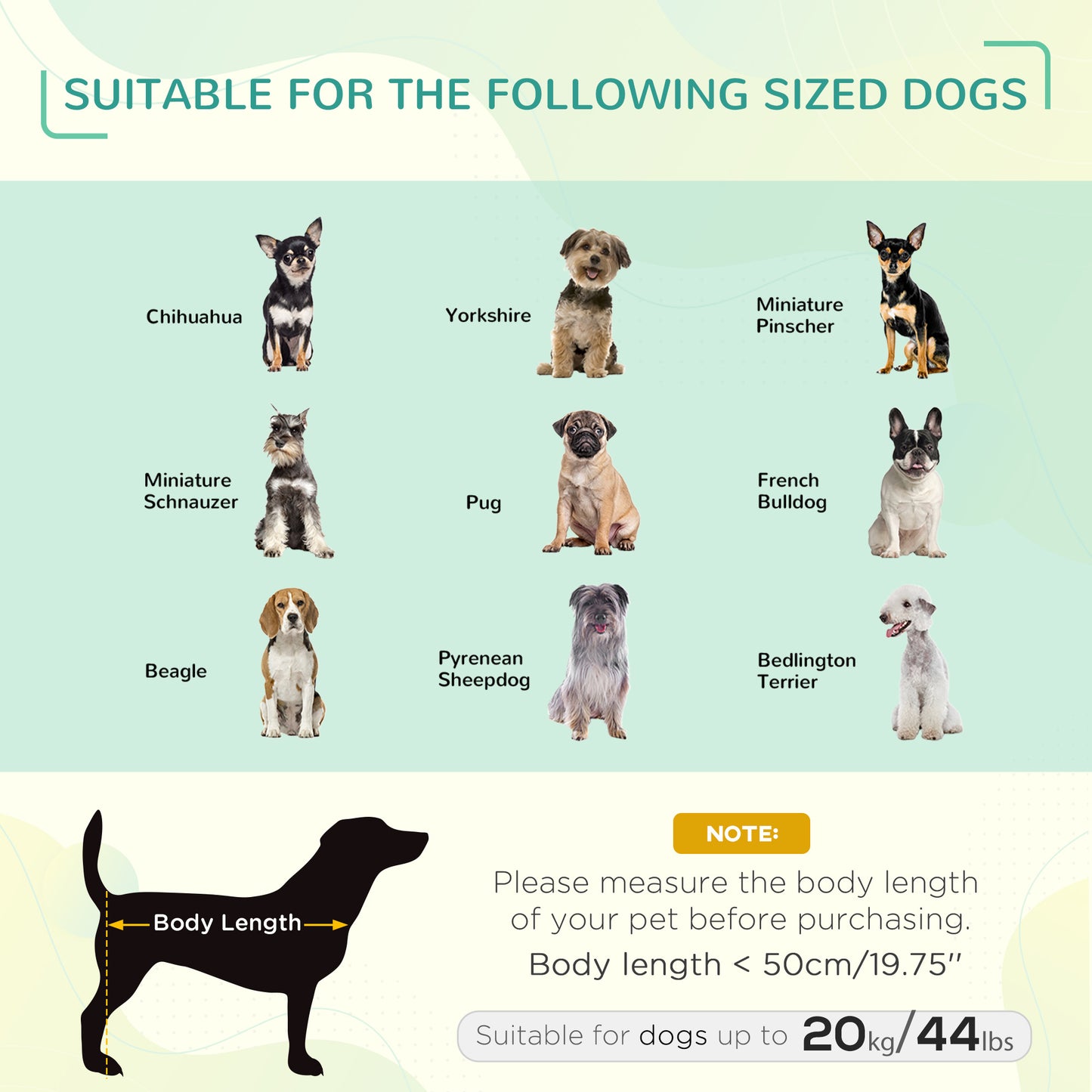 Elevated Pet Bed Medium Size Portable Raised Cot For Dogs Aosom UK