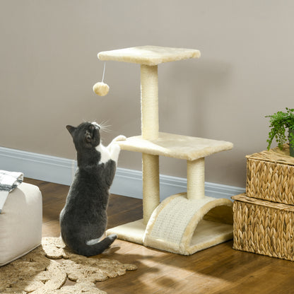 Cat Tree Indoor Scratching Post With Pad Sturdy Aosom UK