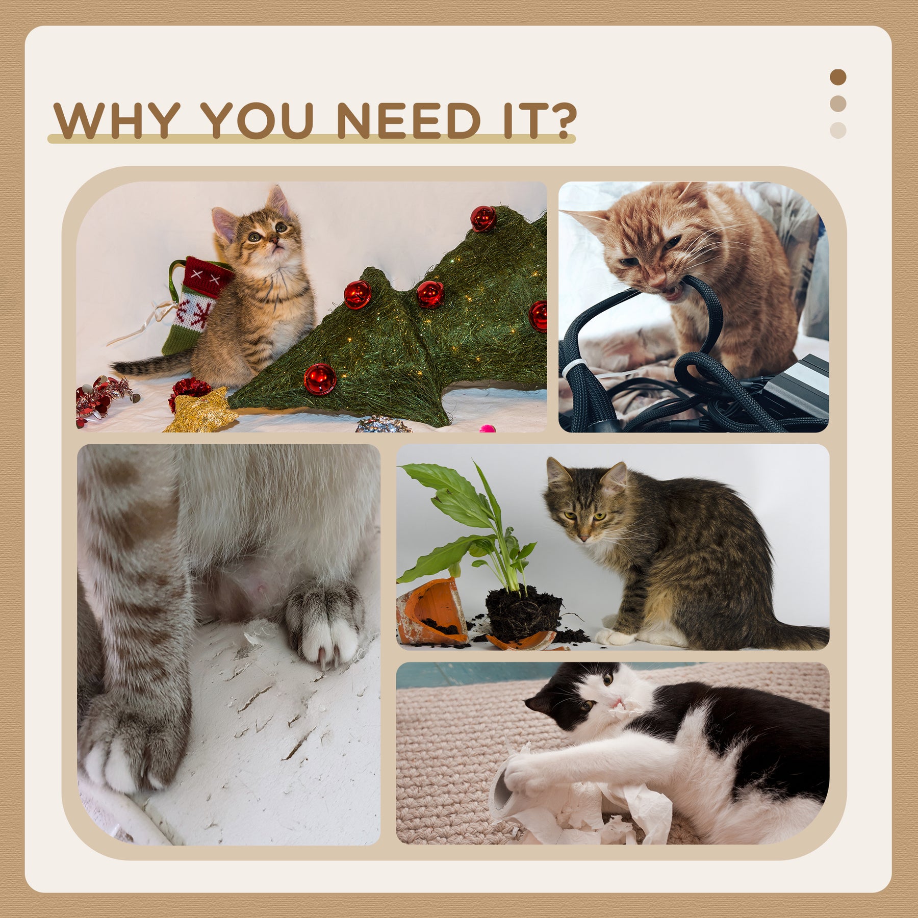 Cat tree Cat Tower Climbing Activity Center with Sisal Scratching Post Condo Perch Hanging Balls Teasing Rope Toy Cushion