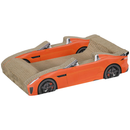 PawHut 2 in 1 Cat Scratching Board with Catnip, Car-shaped PawHut Default Title