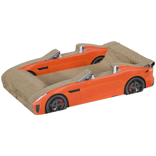 PawHut 2 in 1 Cat Scratching Board with Catnip, Car-shaped PawHut Default Title