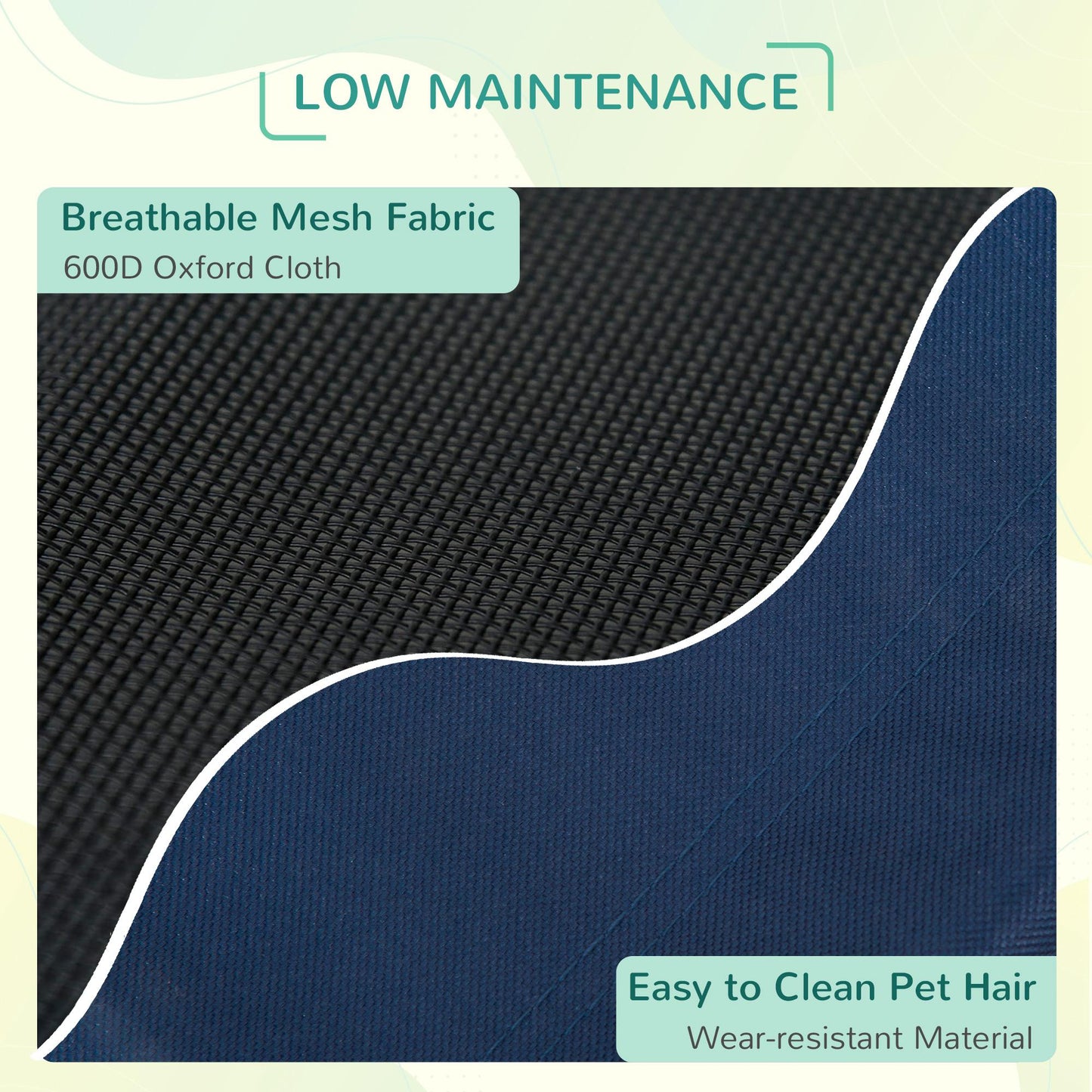Elevated Pet Bed Medium Size Portable Raised Cot For Dogs Aosom UK