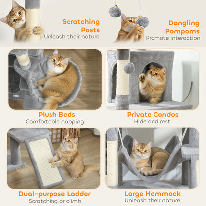 Cat Tree Large Multi Level Tower For Indoor Kittens