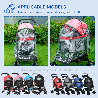 Rain Cover For Dog Pram Protective Pet Stroller Buggy Aosom UK