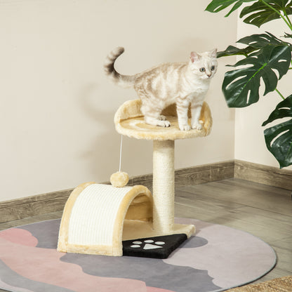 Cat Scratching Tree Post With Activity Centre Climber Aosom UK