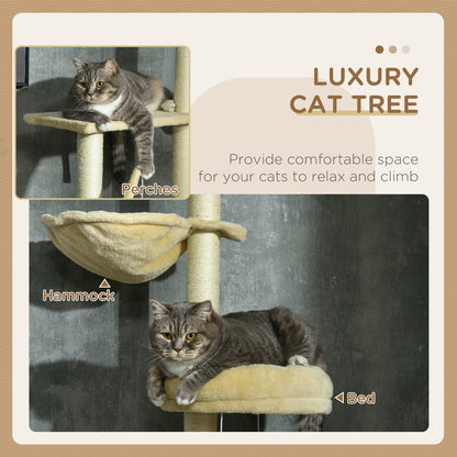Cat Tree Floor To Ceiling 6 Tier Play Tower