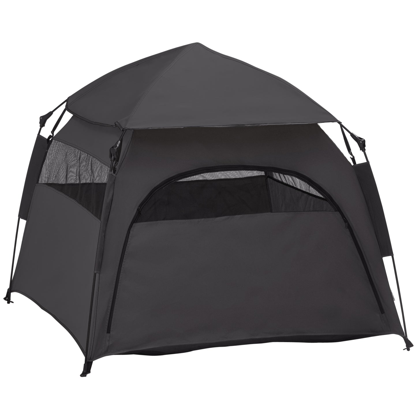 Foldable Dog Cat Tent With Waterproof Oxford Carry Bag Aosom UK Default Title