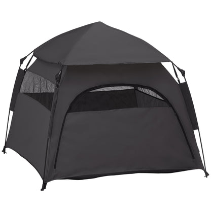 Foldable Dog Cat Tent With Waterproof Oxford Carry Bag Aosom UK Default Title