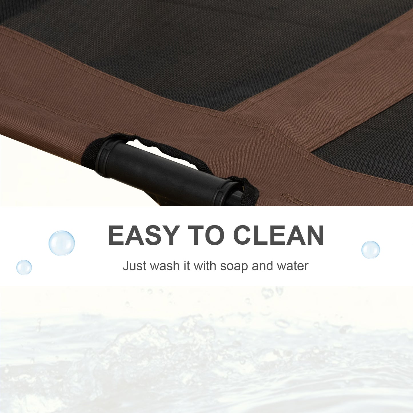 Elevated Pet Bed Large Raised Dog Cat Cooling Cot Portable Aosom UK