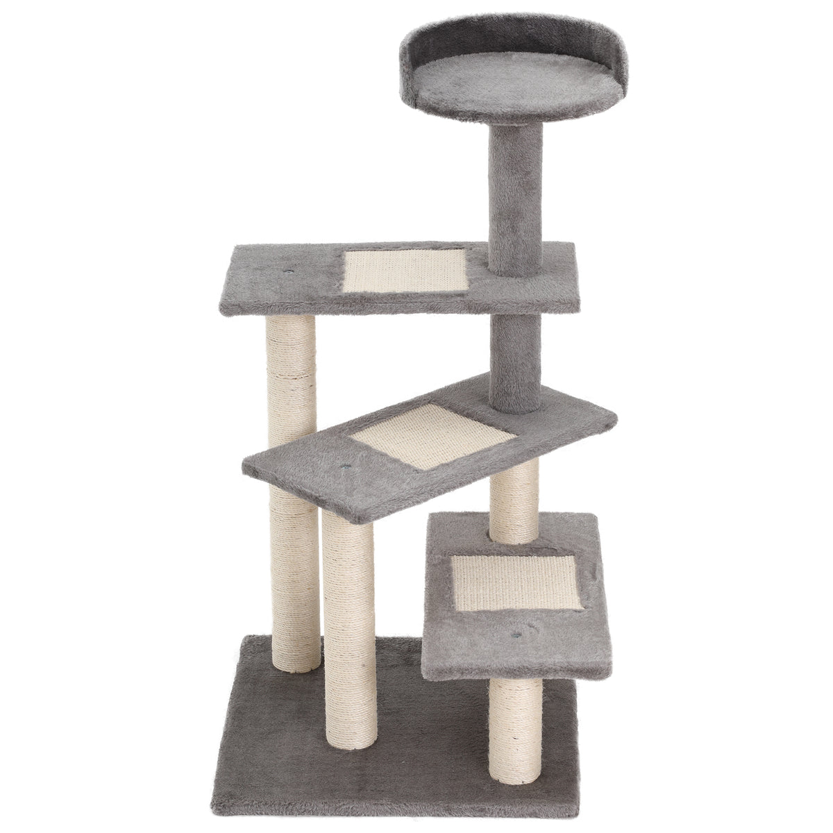 Cat Tree Tower for Large Cats with Sisal Scratching Posts Cat Tree PawHut Default Title