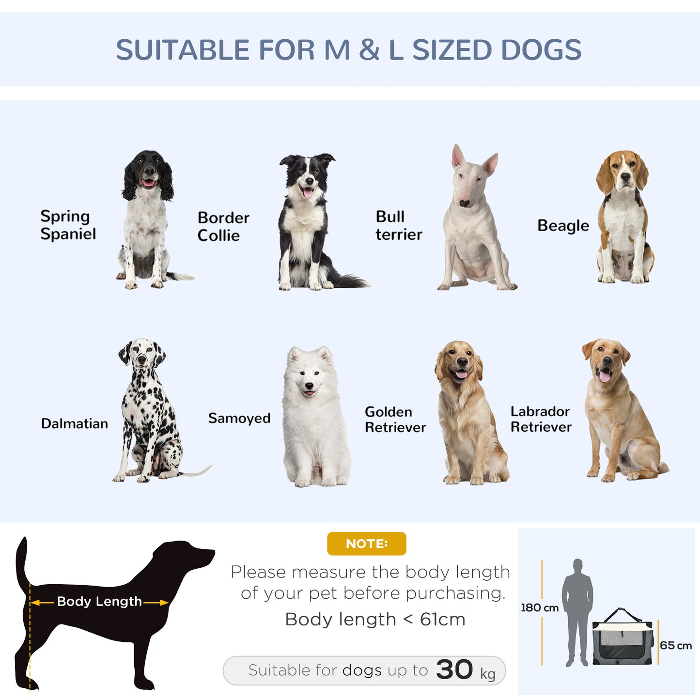 91Cm Foldable Pet Carrier With Cushion For Large Dogs Aosom UK
