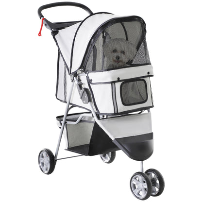 Dog Stroller Pet Travel Cat Pushchair Trolley Puppy Jogger Aosom UK Default Title