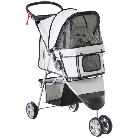 Dog Stroller Pet Travel Cat Pushchair Trolley Puppy Jogger Aosom UK Default Title