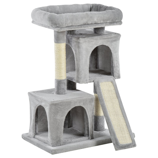 Feline Fortress 3 Tier Cat Tower With Sisal Scratchers