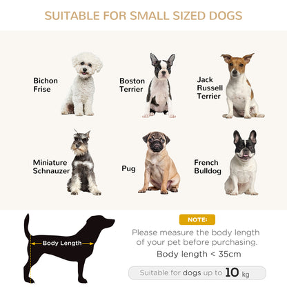 Dog Sofa Bed For Small Sized Dogs Elevated Pet Chair Aosom UK