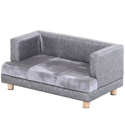 Dog Sofa Bed For Small Sized Dogs Elevated Pet Chair Aosom UK Default Title