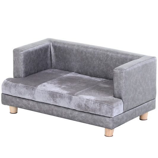 Dog Sofa Bed For Small Sized Dogs Elevated Pet Chair Aosom UK Default Title