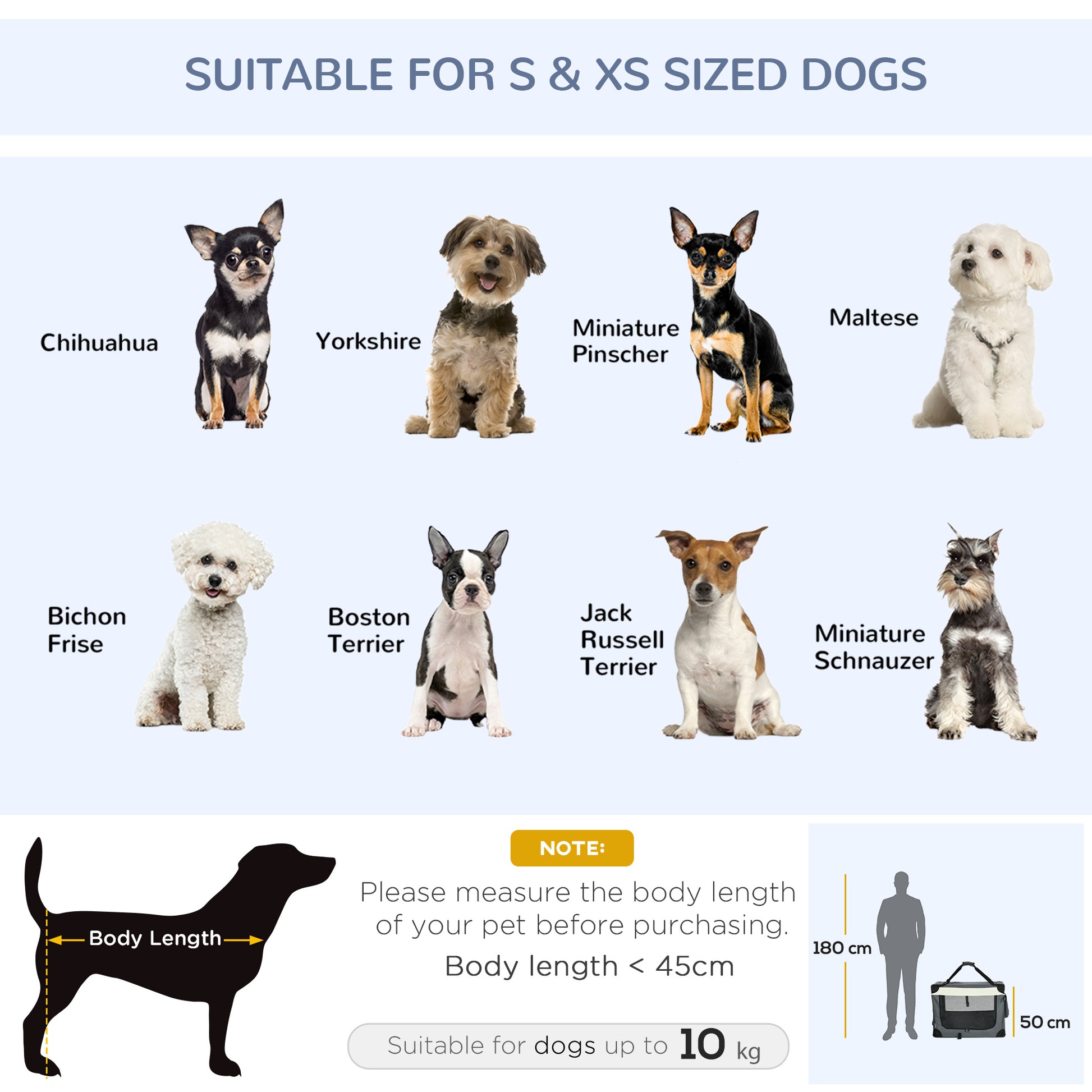 70Cm Pet Carrier Foldable Dog Bag Portable Cat Travel Aosom UK