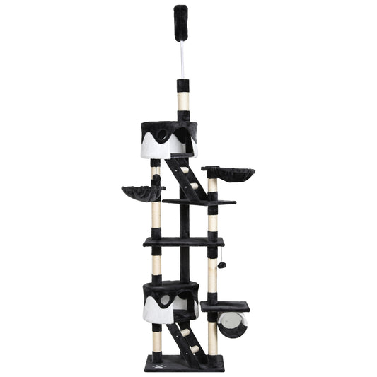 Adjustable Cat Tree Condo Kitten Playhouse With Scratching