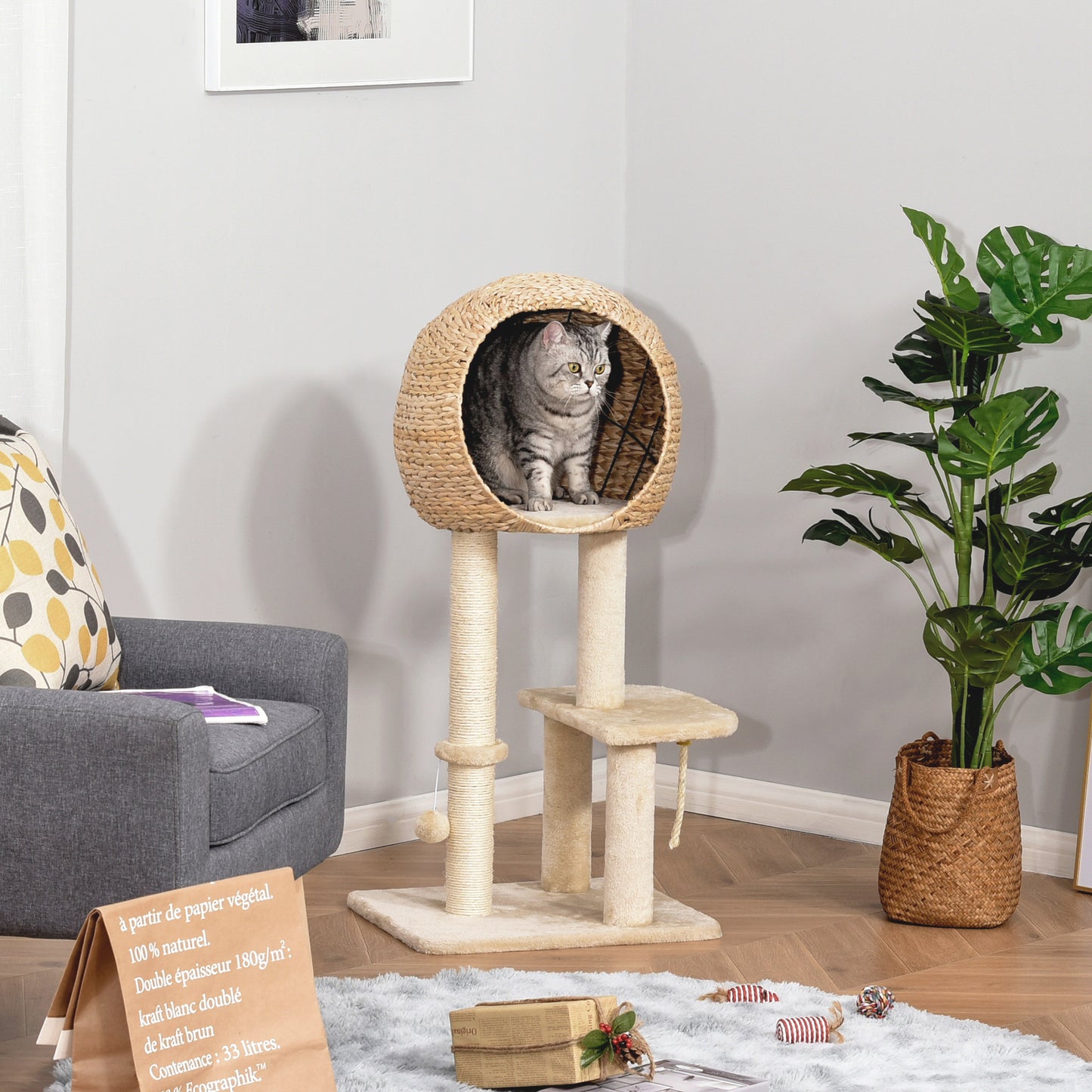 Cat Tree Tower Climbing Activity Center With Sisal