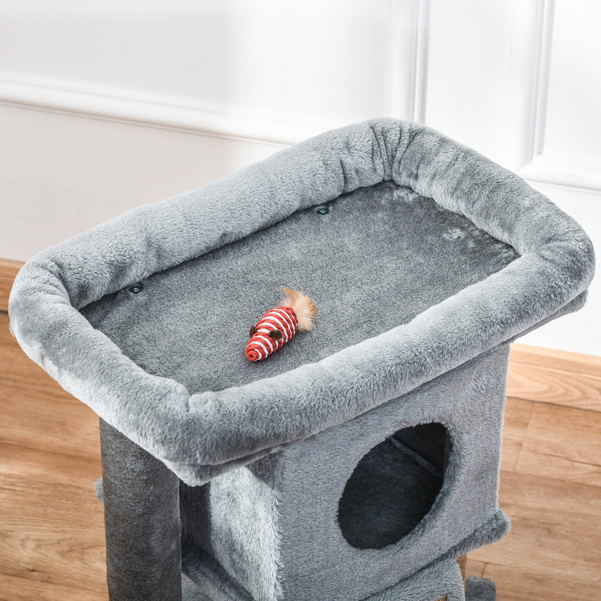 Cat Tree Tower For Indoor Cats Climbing Activity Center Aosom UK