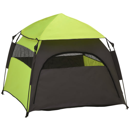 Foldable Dog Cat Tent with Waterproof Oxford, Carry Bag for Extra Large Dog, Green Aosom UK Default Title