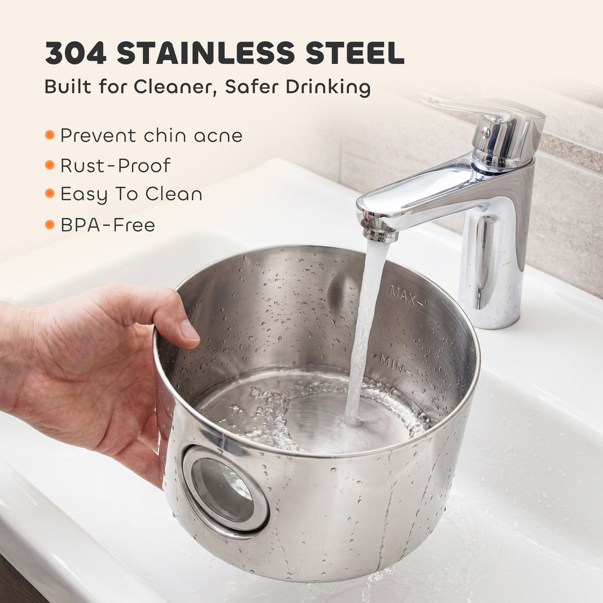 PawHut Wireless Stainless Steel Cat Water Fountain – 4L Cordless Pet Drinking Fountain Wireless Cat Water Fountain PawHut