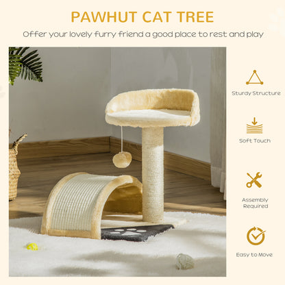Cat Scratching Tree Post With Activity Centre Climber Aosom UK