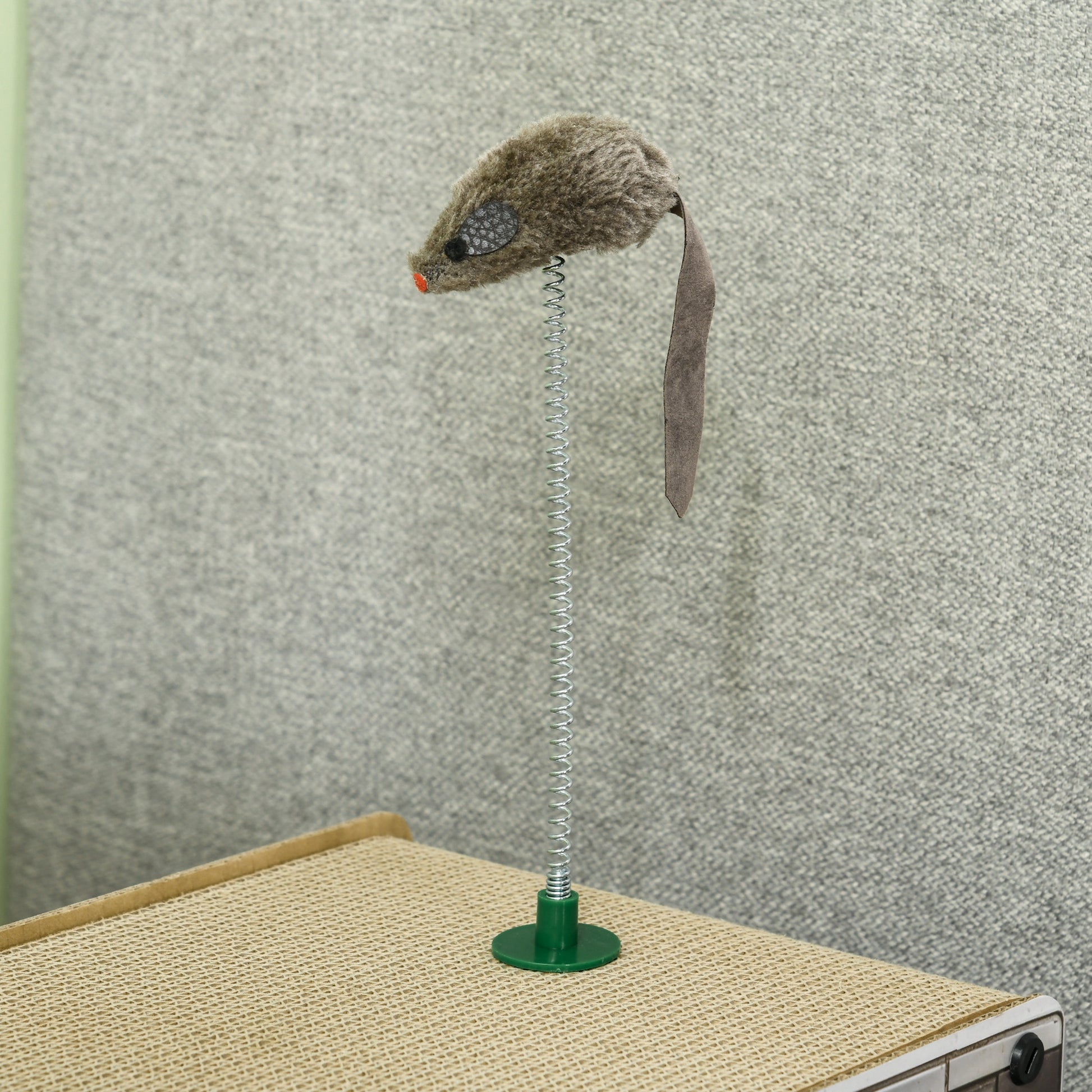 Tv Shaped Scratching Board With Scratcher Catnip Toy Rat Aosom UK