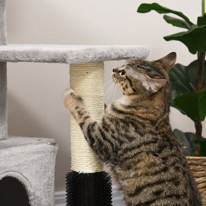 PawHut Cat Tree Tower 85cm with Sisal Scratching Post, House & Bed Cat Tree PawHut