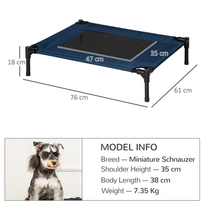 Elevated Pet Bed Medium Size Portable Raised Cot For Dogs Aosom UK