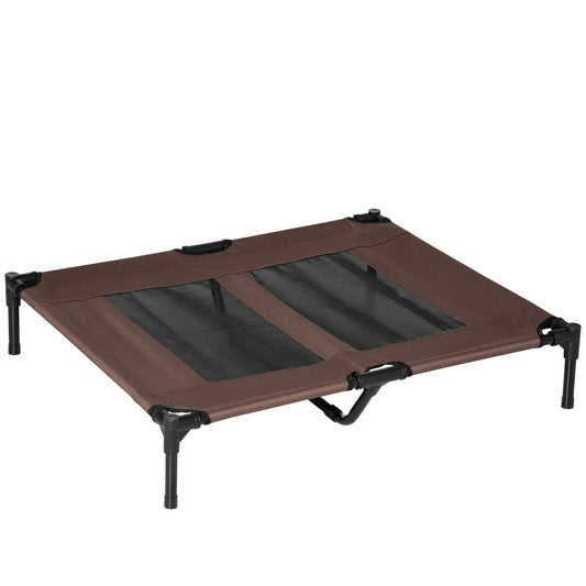 Elevated Pet Bed Large Raised Dog Cat Cooling Cot Portable Aosom UK Default Title