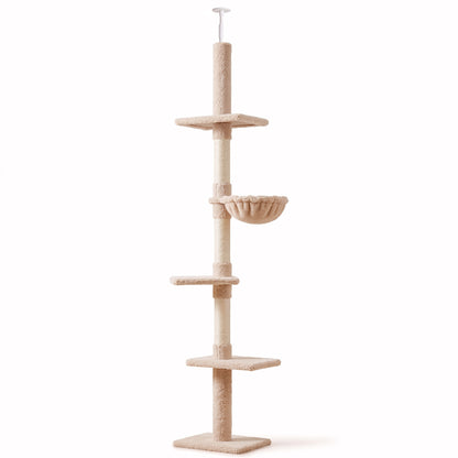 Floor To Ceiling Cat Tree 5 Tier Kitty Tower Activity