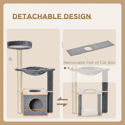 Cat Tower 95Cm Climbing Kitten Activity Centre With Sisal