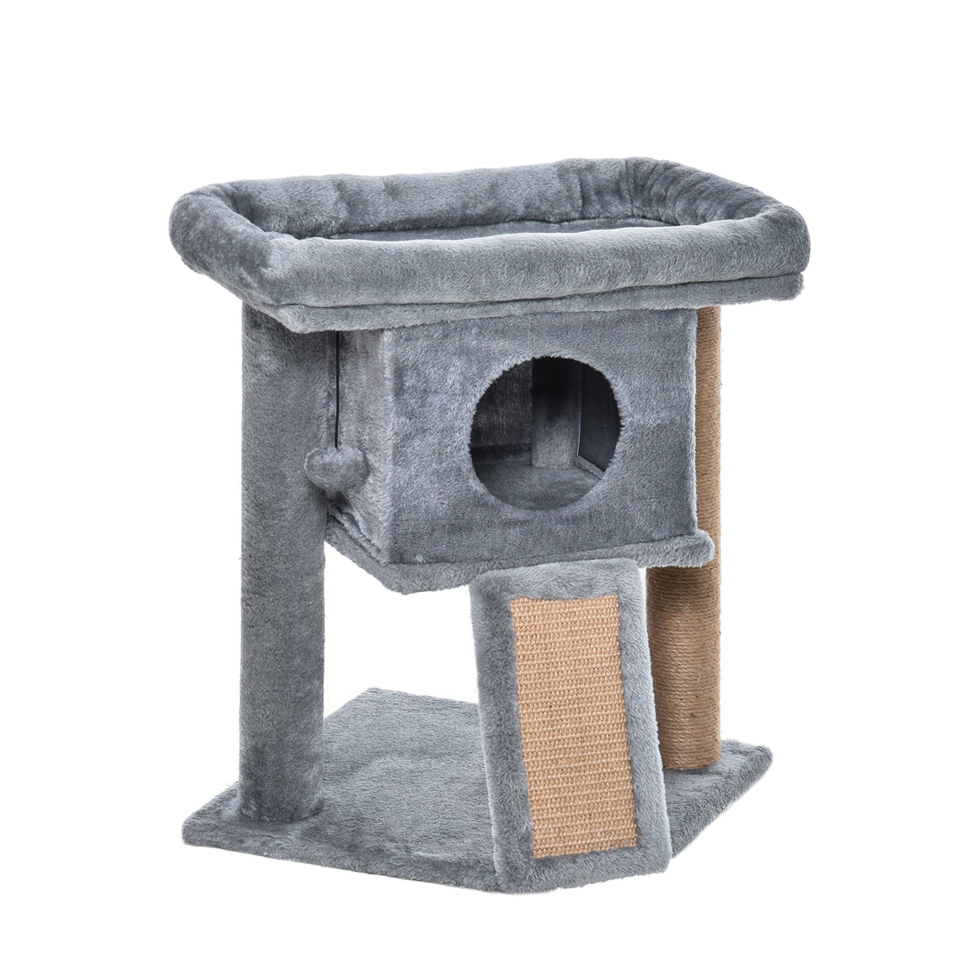 Cat Tree Tower For Indoor Cats Climbing Activity Center Aosom UK Default Title