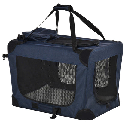 Folding Pet Carrier Soft Portable Dog Cat Crate Aosom UK Default Title