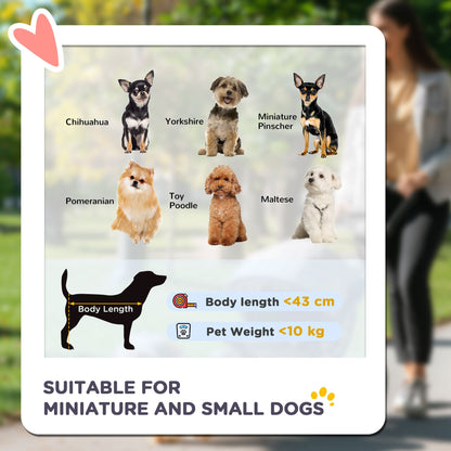 PawHut Foldable Pet stroller, Dog Buggy with Three Wheels, for Small/Medium Dogs, Grey PawHut