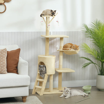 Multi Level Cat Tower 134Cm Tree With Condo And Sisal