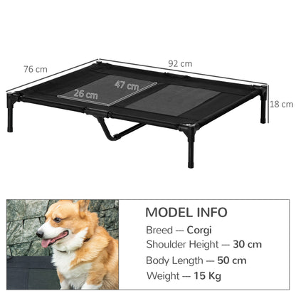 Large Elevated Dog Bed Cat Lifted Cooling Portable Camping Aosom UK