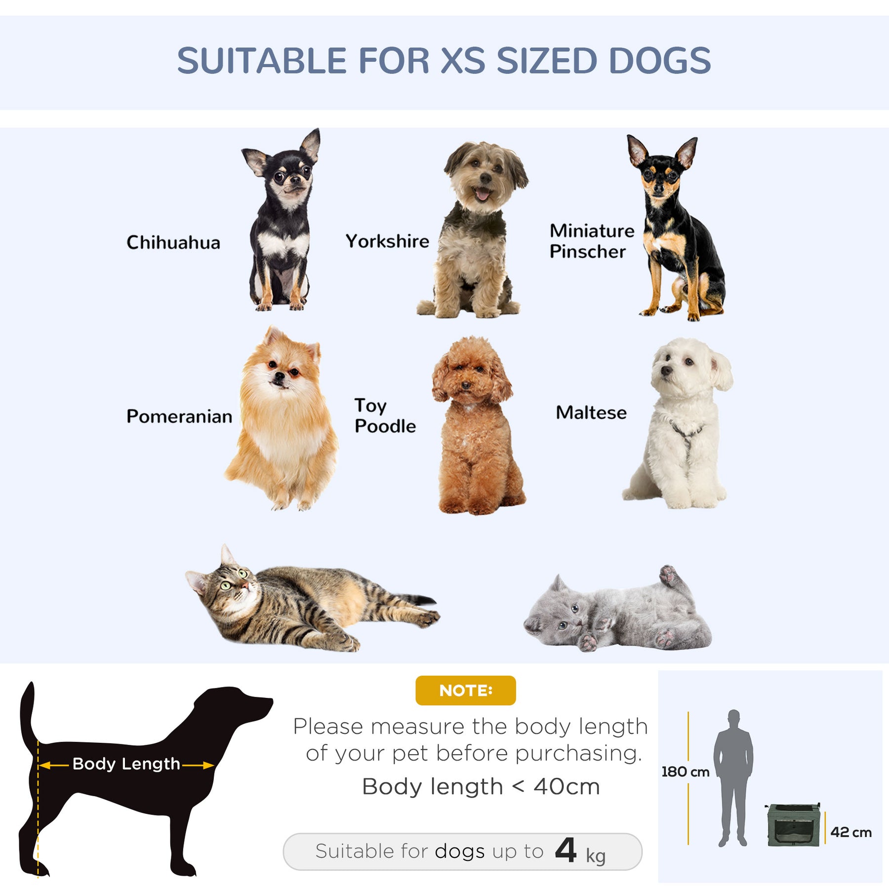 Portable Pet Carrier: Foldable Travel Bag for Cats & Small Dogs, Breathable Mesh, Ash Grey